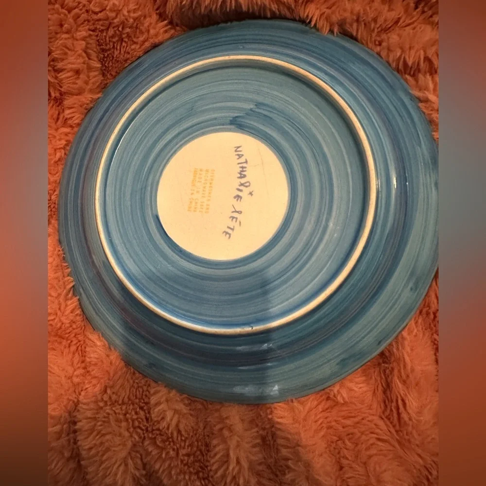 Anthropologie Nathalie Lete French Dog Dinner Plate